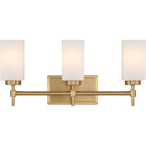 Possini Euro Design Possini Euro Salo 20 3/4" Wide Gold 3-Light Bath Light - 1 of 4