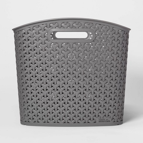 Y-weave Xl Curved Decorative Storage Basket Gray - Room Essentials ...