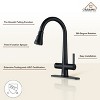 CASAINC Kitchen Faucet with Pull Down Sprayer Efficient Cleaning for with Deck Plate - 4 of 4