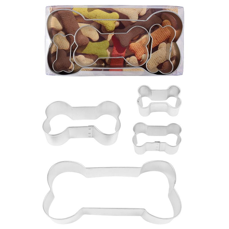 R&M International Dog Bone 4 Piece Cookie Cutter Set, 3 of 4