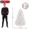 Yaheetech 4.5Ft/6Ft/7.5Ft/9Ft/12Ft Pre-lit Spruce Artificial Christmas Tree with 150 Incandescent Warm White Lights - 3 of 4