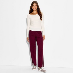 Women's Slim Fit Long Sleeve Boat Neck T-Shirt - Wild Fable™ - 1 of 4