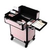 Byootique Rolling Makeup Train Case Cosmetic Trolley Organizer - 3 of 4