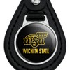 Wichita State Secondary Logo Black Leather Keychain - 3 of 4