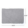 NicBex 50x60 Inch Woven Throw Blanket Fuzzy Cozy Blanket for Bed Bench Sofa Armchair,Silver - 3 of 4