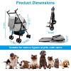 Angel Sar 4-Wheel Foldable Pet Stroller, 44lbs Capacity Jogger Carrier with Removable Liner & Storage Basket, Travel Cart for Dogs, Cats, Small Pets - 3 of 4