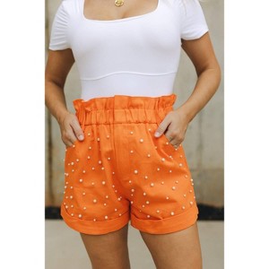 Women's Stacey Denim Pearl Shorts - Sunland 17 - 1 of 3