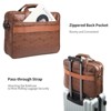 Scarlet Scope Leather Messenger Laptop Hand Shoulder Bag - 4 of 4