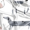 Sweet Jojo Designs Boy, Girl, Unisex/Gender Neutral Satin Fitted Crib Sheet Cartoon Puppy Grey Taupe and Blue - 2 of 4