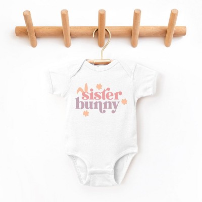 The Juniper Shop Sister Bunny Baby Bodysuit