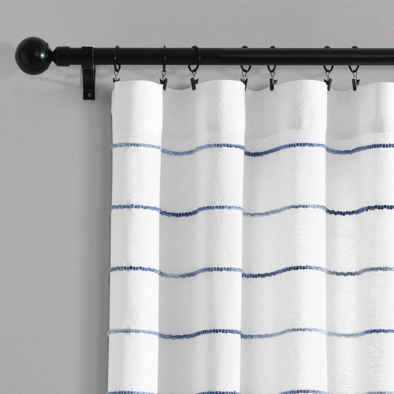 Set of 2 Ombre Striped Yarn Dyed Cotton Window Curtain Panels - Lush Décor, 3 of 9