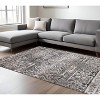 HomeRoots 7' X 10' Gray and Ivory Oriental Distressed Area Rug - 2 of 4