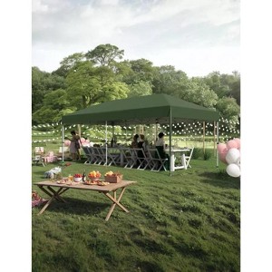 10'x20' Pop Up Canopy Tent, Easy to Set Up and Take Down, Waterproof UV Outdoor Events for Farmer Market, Party, Event, Patio - 1 of 4
