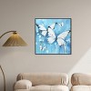 Art Remedy Textured Blue Butterflies Butterfly Wall Art Framed - 2 of 4