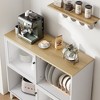 Whizmax Coffee Bar Cabinet, Farmhouse Sideboard Buffet Cabinet with Storage for Kitchen, Dining Room, Living Room - 4 of 4