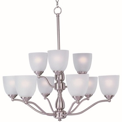 Maxim Lighting Stefan 9 - Light Chandelier in  Satin Nickel