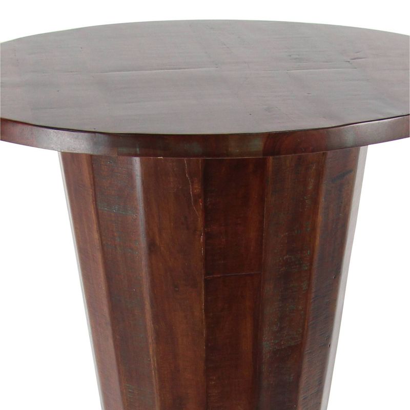Rustic Gum Tree Wood Bar Height Table - Brown - Olivia &#38; May, 6 of 15