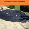 6oz Black Geotextile Fabric, Heavy Duty PP Non-Woven Landscape Weed Barrier with 350N Tensile Strength & 440N Load Capacity for French Drains - 3 of 4