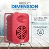 Pyle 4” 2-Way Indoor/Outdoor Speaker System with 1/2” Tweeter - Red (PDWR45RD) - 3 of 4