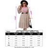 Plus Size Women's Long Knit Dress with Lantern Sleeves, Soft Casual Crewneck Tunic Sweater Dress for Tall Ladies - 4 of 4