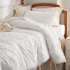 Queen Comforter Set -Bedsure 3Pcs Comforter Bedding Set with Intricate Solid Embroidery - 3 of 4