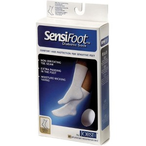 Jobst Sensifoot Diabetic Crew Socks Extra Large Black - 1 of 3