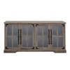 Avalene Modern Farmhouse 4 Door Glass Window Pane TV Stand for TVs up to 65" - Saracina Home - 3 of 4