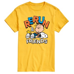 Men's - Peanuts - Rerun And Friends Short Sleeve Graphic T-Shirt - 1 of 4