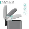 Slim Trash Can, 3.2 Gal/12L Stainless Steel Waste Bins - 3 of 4
