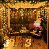 Ollny 720 LED 60ft Warm White Christmas Icicle Lights (Clear Cable, Plug in, 8 Modes), Connectable up to 3 Sets  60ft - 2 of 4