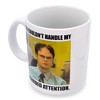 Silver Buffalo The Office Dwight Schrute "Undivided Attention" Ceramic Mug | Holds 20 Ounces - 2 of 4