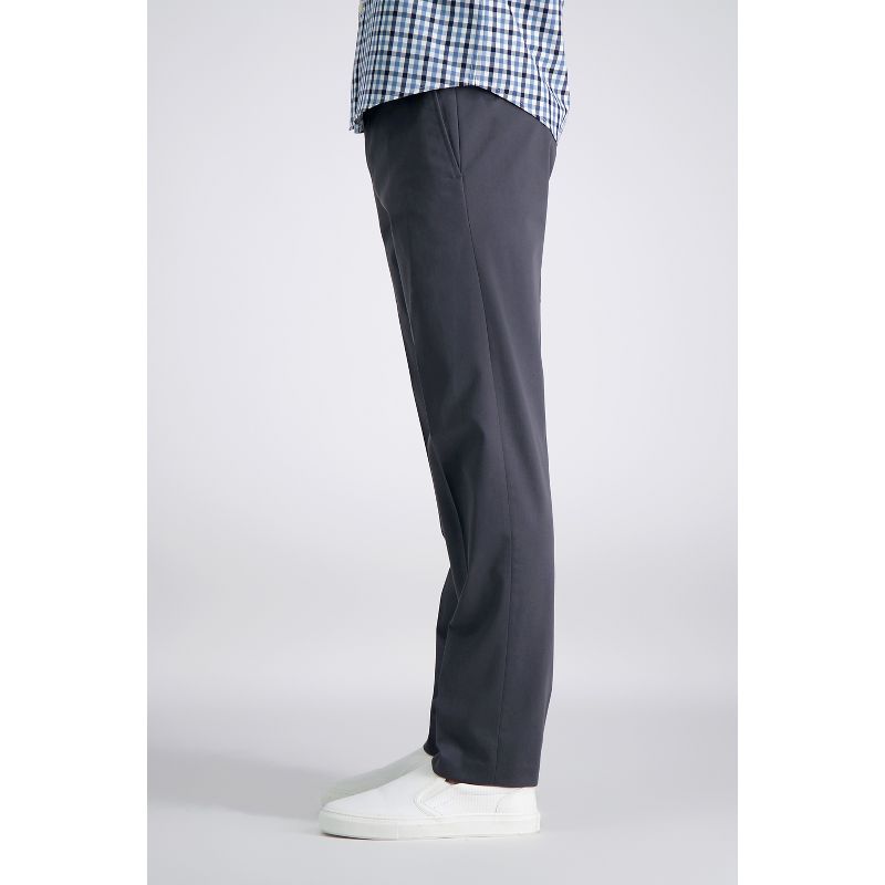 Haggar Men's Iron Free Premium Khaki Straight Fit Flat Front Pant, 3 of 9