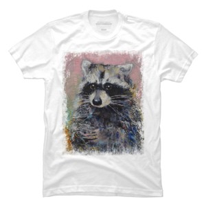 Men's Design By Humans RACCOON By creese T-Shirt - 1 of 2