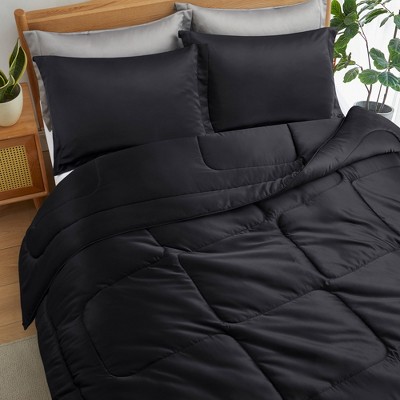 Peace Nest 3 Piece Reversible Silky Luxury Soft Satin Comforter with 2 Satin Pillowcases