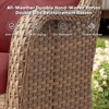 Gymojoy Outdoor Swivel Chair with Ottoman High Back Glider Chair with Soft Cushion - 4 of 4