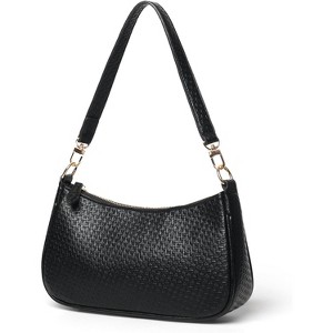 Clutch Tote Handbags with 2 Removable Straps and Zipper Closure Crossbody Bags Shoulder Purse Handbag for Women - 1 of 4