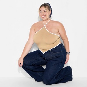 Women's Game Day Football Charm Halter Top - Wild Fable™ - 1 of 3