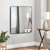 Wooakway Square Black/Gold/Silver Metal Accent Wall Mirror Modern Bathroom Vanity Mirror for Living Room Entryway Over Mantel Decor - 3 of 4