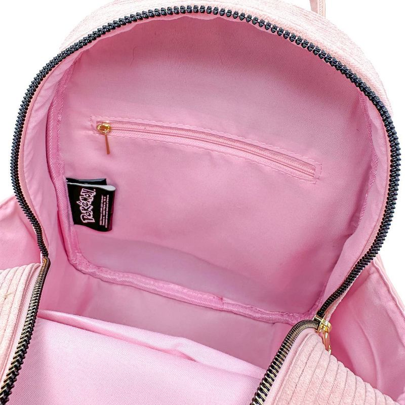 Pokemon Mini Backpack - Pink Corduroy Eevee, 6 of 11
