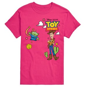 Men's - Toy Story - Woody And Alien Western Short Sleeve Graphic T-Shirt - 1 of 3
