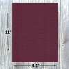 Hamilco Colored Cardstock Paper 8.5x11 Linen Textured Color Card Stock Paper Burgundy Red 80 lb Cover 50 Pack - 3 of 4