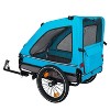Kumasinova Bicycle Carrier,Cart with Easy Folding Frame,Quick Release Wheel,Non-Slip Floor,Internal Leash,Bike Trailer for Small and Medium Pet - 2 of 4