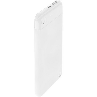 Belkin BOOST↑CHARGE Power Bank 5K With Lightning Connector - For iPhone, iPad - 5000 mAh - 1 x - White