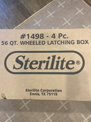 Sterilite 14988004 56 qt Wheeled Latching Box with Hinging Lid, 1 - Smith's  Food and Drug