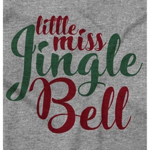 Christmas Little Miss Jingle Bell Toddler Baby Girl T Shirt Brisco Brands - 1 of 4