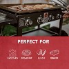 GasOne 36-Inch Flat Top Propane Griddle Cooking Station–Foldable 4 Burner Grill with Pre-Seasoned Griddle for Outdoor Cooking with Side Shelves, Black - 3 of 4