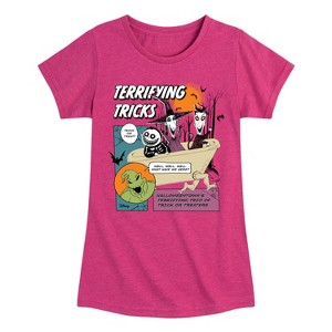 Girls' - Disney - The Nightmare Before Christmas Fitted Short Sleeve Graphic T-Shirt - 1 of 4