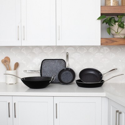 12-Inch Black Ceramic Non-Stick Aluminum Saute Skillet