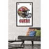 Trends International NFL San Francisco 49ers - Drip Helmet 20 Framed Wall Poster Prints - 2 of 4