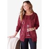 Catherines Women's Plus Size Sequin Jewel-Neck Cardigan - 3 of 3